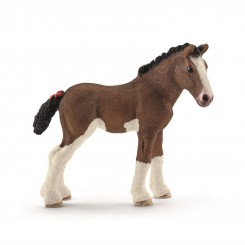 Schleich Clydesdale Føl 13810 – naturtro hestefigur med flotte detaljer.