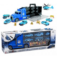 POLITI TRUCK M. 6 SMÅ BILER - 41135