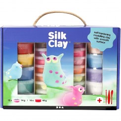 Silk Clay gaveæske | Kreativt modelleringssæt | Bakkeleg