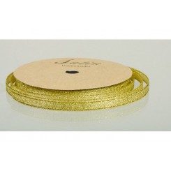GULD METALL IC SATINBÅND 9 MM 10 M