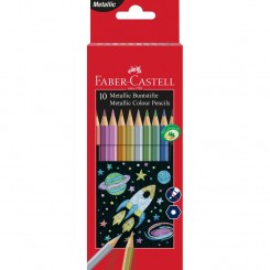 10 stk. Faber-Castell metallic farveblyanter Skarp pris→Bakkeleg