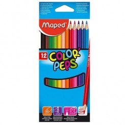Maped Color'Peps farveblyanter med 12 flotte farver.