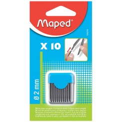 Maped passerstifter 2,0 mm – 10 reservestifter til passer.