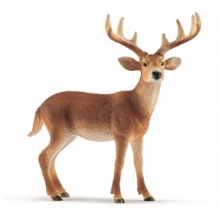 Schleich Hvidhalet Buk 14818 | Naturtro Dyrefigur | Bakkeleg