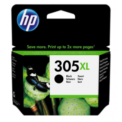HP 305XL original sort blækpatron i XL-udgave.