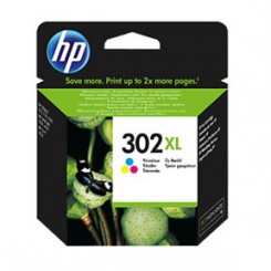 HP 302 XL Farver Original blækpatron til kompatible HP-printere.