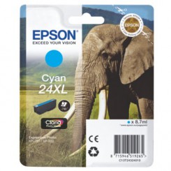 Epson 24XL blå original blækpatron med XL-kapacitet.