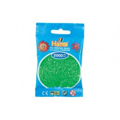 HAMA Mini perler flourgrøn 501-42 til detaljerede perleprojekter.