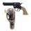 GONHER cowboypistol i plast til 8-skuds krudt på ophæng.