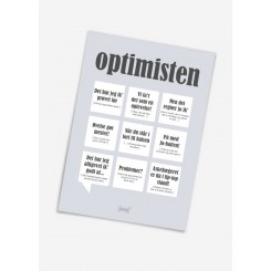 CITATPLAKAT - OPTIMISTEN A5