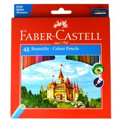 Faber-Castell farveblyanter 120148 – stort sæt med 48 flotte farver.