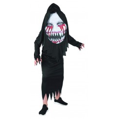 Dæmon Kostume med Kæmpe Hovedmaske 160 cm | Bakkeleg