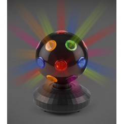 Discokugle med LED-lys 71201 til fest og børneværelset