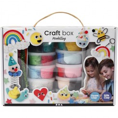 Indhold: Silk Clay, Foam Clay, Foam Clay glitter, Foam Clay L, Foam Clay XL,