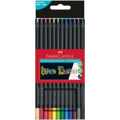Faber-Castell Black Edition farveblyanter 116412 – sæt med 12 flotte farver.