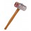 Hammer med blod 52 cm som uhyggeligt tilbehør til Halloween og udklædning.