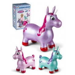 BBEEZ Jump Unicorn med Pumpe – Hoppeenhjørning