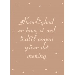 KÆRLIGHED ER BARE ORD A5