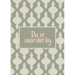 DU ER UVURDERLIG A5