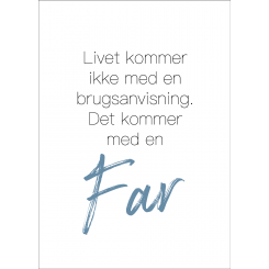 LIVET KOMMER IKKE MED EN BRUGS A5