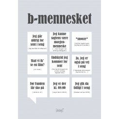 CITATPLAKAT - B-MENNESKET A5