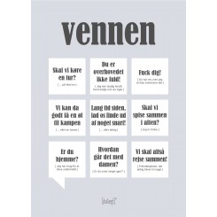 CITATPLAKAT - VENNEN A5