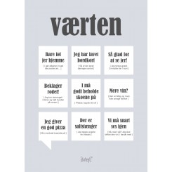 CITATPLAKAT - VÆRTEN A5