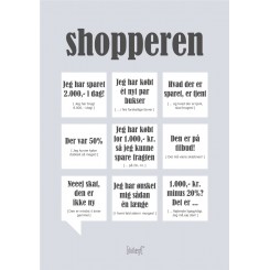 CITATPLAKAT - SHOPPEREN A5