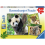 PUSLESPIL 3X49 BRIK PANDA, LØVE, TIGER