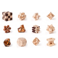 VINI I.Q. Game 6,5 cm – assorteret hjernevrider i træ
