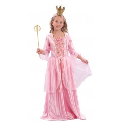 Prinsesse kjole i størrelse 120 cm til udklædning og rolleleg.