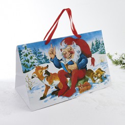 Gigant gavepose til jul 36x29 cm med julemotiv.