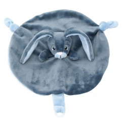 My Teddy blå kanin-nusseklud 28 cm – blød og krammevenlig.
