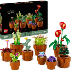 LEGO Icons 10329 Små Planter – dekorative LEGO-planter til moderne boligindretning.
