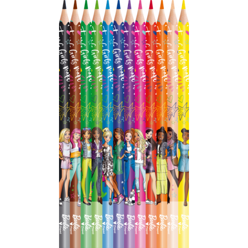 BARBIE FARVEBLYANTER 12 STK MAPED