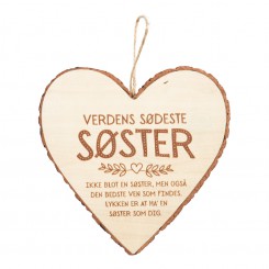 SØSTER TRÆHJERTE