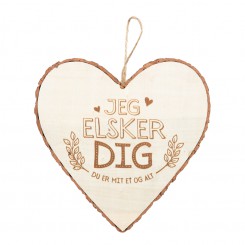 JEG ELSKER DIG træhjerte – en sød og personlig kærlighedsgave til en særlig person.