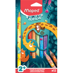 JUNGLE FARVEBLYANTER 12 STK MAPED