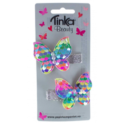 Tinka Beauty hårclips med sommerfugl – sæt med 2 stk.