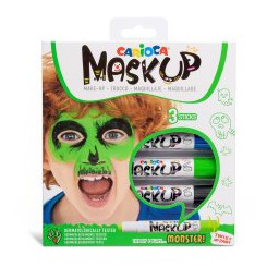 ANSIGTSMALING 3 STK MONSTER 32789