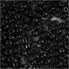 Rocaiperler Sort 682811 | Glasperler til Smykker | Bakkeleg