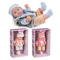 My Baby Emma dukke 28 cm med strikket tøj – fås i forskellige varianter