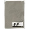 Bløde filtark, som er lavet af 100% polyester.