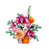 10342 Smuk pink blomsterbuket Skarp pris → Bakkeleg