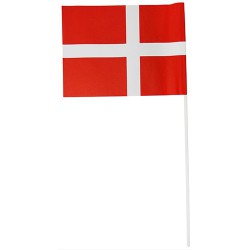 FLAG PÅ STANG. PAPIR. 20*15CM. 10 STK