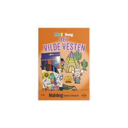MALEBOG, det vilde vesten, M. 12 farveblyanter