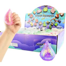 Klemme Sukker Diamant squishy | Sjov klemmefigur | Bakkeleg