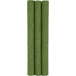 CREPEPAPIR  GRØN 3ark/ 1 pk., 25x60 cm