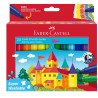 Faber-Castell Jumbo tusser – sæt med 24 farverige tusser til tegning, farvelægning og kreative aktiviteter.