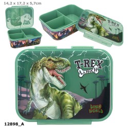 DINO WORLD madkasse med flot dinosaurmotiv til børn.